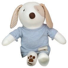 Hanz DIY小狗玩偶 S號+玩偶長版T恤 藍色, 1入