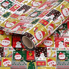 크리스마스 비닐 증착롤 포장지 53cm x 17m, 홀리데이 실버, 1개