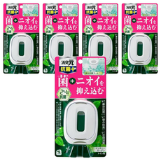 小林製藥 消臭元抗菌+廁所用三效除臭芳香劑, 24小時抗菌, 薄荷清香, 6.8ml, 5個