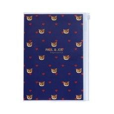 A5筆記本 PJ聯名, 貓咪愛心 藍色, 1本