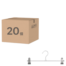 LIVENS 防滑褲裙架, 灰色, 20入