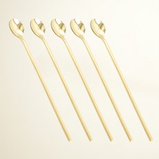 HAEMO Willive 韓國製 304不鏽鋼 Largo2 鈦金餐具 茶匙 中, 單品, 5個