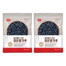 OQB 쪄서볶은 국산 검은콩가루, 2개, 500g