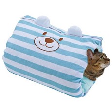 MARUKAN MK三用涼感睡床, 藍色 + 白色, 1入