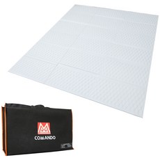 COMMANDO 華夫格紋露營墊 L號 3層+收納包, 白色的