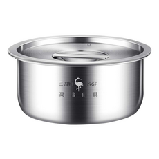 SSGP 三四鋼 316不銹鋼 帶蓋蒸蛋碗 12cm, 不鏽鋼色, 1個