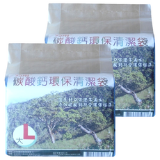 巧用 碳酸鈣環保清潔袋 大 L 顏色隨機, 50L, 2組