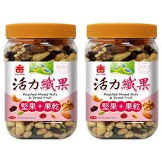義美 活力纖果 堅果 + 果乾, 330g, 2罐