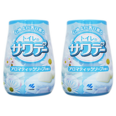 小林製藥 果凍消臭芳香劑 140g 皂香 Sawaday 空氣清新劑 廁所除臭, 2罐