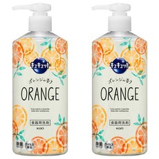 Kao 花王 Cucute 珂珂透 按壓式高效濃縮洗碗精 柑橘香, 480ml, 2瓶
