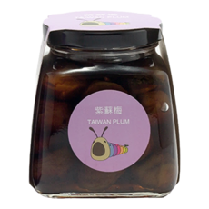 水里鄉農會 簡單生活 紫蘇梅, 手工醃漬, 台灣南投青梅, 果肉Q彈, 530g, 1罐
