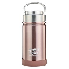 MiyAco 米雅可 經典 316不銹鋼廣口真空保溫瓶, 玫瑰金色, 350ml, 1個