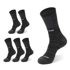 KOLPING 拼色氣墊長襪 6雙, 灰色, 6組