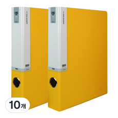 마이다스 D링 합지 바인더 인덱스형 3공 A4 3cm, 노랑색, 10개