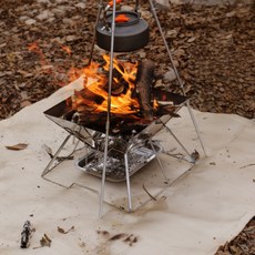 캠핑 화재예방 화로대 난로 매트, 1개