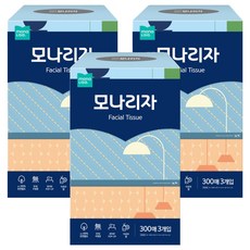 모나리자 미용티슈 2겹, 300매, 9개