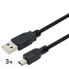 MYBESTFRIEND MBF USB2.0 迷你5P傳輸線 MBF-UM210N, 3個, 1m