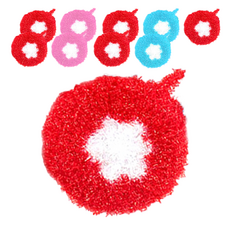 花朵造型菜瓜布 隨機出貨, 1入, 10入