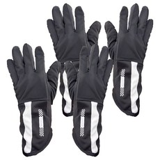 咪咪購物 女款 冰絲防曬手套, 手掌長26cm 手掌寬9cm, 黑色, 2雙