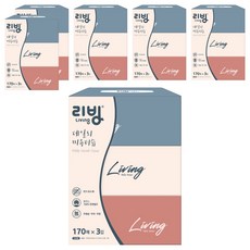 리빙티슈 데일리 펄프 미용티슈 2겹, 18개, 170개입