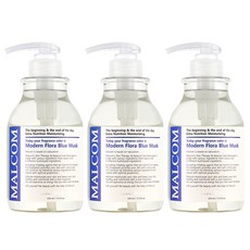 말콤 모던 플로라 블루머스크 바디워시, 520ml, 3개