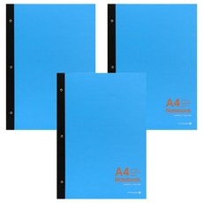 morning glory 5500 A4 3孔校園便條紙筆記本, 隨機出貨, 3個