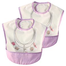 bebehome 日本千趣會寶寶圍兜 2件, 紫項鍊, 1組