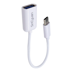 SinCyuan 欣銓 TYPE-C 轉 USB OTG轉接線 高速送充電 迷你好攜帶 記憶體擴大, 白色, 16.5cm, 1條