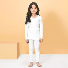 유니프랜드 아동용 히트 바이로프트 웜 9부 발열 실내복 상하세트