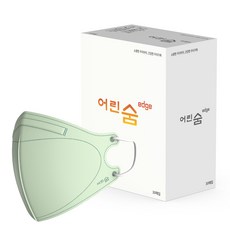 어린숨 엣지 컬러 마스크 소형, 30개입, 1개, 민트