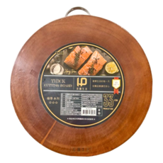 宏廚生活 極厚系列圓木砧板 天然原木, 木紋色, 1個