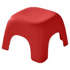 Dear Moomoo 圓形彩色浴室椅, 紅色