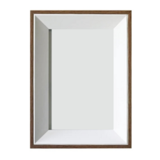 Style G時代家居 品味生活木紋雙色相框, 深木白, 1個