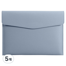東亞PMS A5文件皮革收納包, 5個, 灰藍色