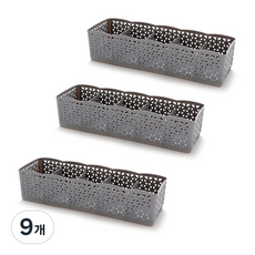 마켓감성 5칸 다용도 정리함, 그레이, 9개