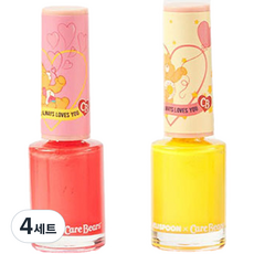 JELISPOON Care Bears Play彩色指甲 草莓粉組, 4組