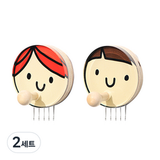 KOKKOPIN 藝術無痕釘固定式2件組, 女兒, 兒子, 2套