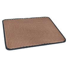 雙層貓砂墊 三邊密封, 咖啡色, 小 40 x 50cm, 1個