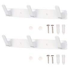 ALLGORR 3孔衣架 235 x 30 mm, 2個, 白色