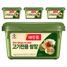 해찬들 고기 전용 쌈장, 1kg, 4개