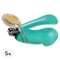 떼루와 유아용 전용 안심 돋보기 손톱깎이, 그린, 5개