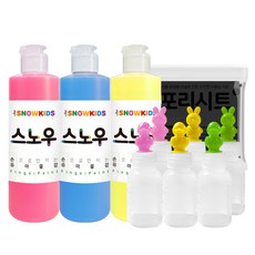 SNOWKIDS 兒童顏料罐 粉紅色 250ml + 藍色 250ml + 黃色 250ml 顏料組, 3色