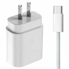 DTAudio 25W充電器 + Type-C to Type-C 充電線 2m iPhone專用, 1組, 白色