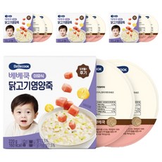 베베쿡 후기 닭고기영양죽 실온이유식 2p, 4개, 220g, 닭고기