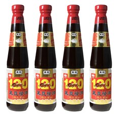 黑龍 秋菊級黑豆蔭油 清油，100%純黑豆日曝120天精釀, 400ml, 4瓶