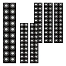 WASABINEKO 亮鑽黏貼式耳環 S 2.5mm 20入, 6個, 水晶24KGP鍍金球