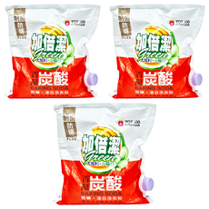 加倍潔 尤加利+小蘇打防蟎潔白洗衣粉 食品級小蘇打 防潮蓋設計, 1kg, 3包