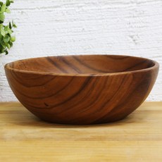 BESTDECO 木製沙拉碗, 混色, 1個