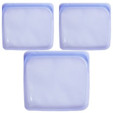 stasher 方形矽膠密封袋 - 紫外光, 19.05 x 18.42 x 1.59cm, 1個, 3個