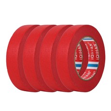 iQIHAN Color 紙膠帶 Set 紅色 20毫米 x20 公尺, 4捲